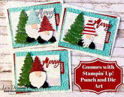 Check out our christmas tree punch selection for the very best in unique or custom, handmade pieces from our shops. Gnomes Punch And Die Art Christmas Card With A Video Christmas Card Art Punch Art Cards Handmade Cards Stampin Up