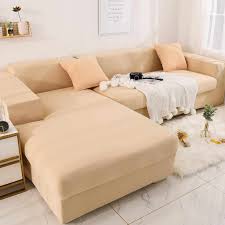 Set included 2 pieces sofa cover ! Solid Colors Sofa Cover Modern Sofa Set Non Slip Couch Cover Removable Sofa Covers For Living Room Pets Sectional L Shaped Sofa Sofa Cover Aliexpress