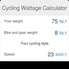 Cycling Wattage Calculator Omni