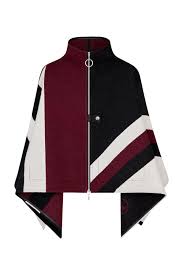 Graphic Lv Jacquard Zipped Cape In Women S Ready To Wear Jackets Coats Collections By Louis Vuitton Louis Vuitton Jackets Jackets Coats