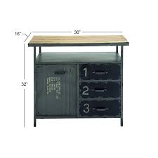 The 4 adjustable shelves allow you to customize the interior cabinet space to best suit your storage needs. Industrial 32 Inch Wood And Metal Utility Cabinet By Studio 350 Overstock 12215755