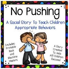 This Social Story Is A Classroom Resource To Help Your Students Learn That Pushing Othe Social Stories Special Education Social Skills Social Stories Preschool