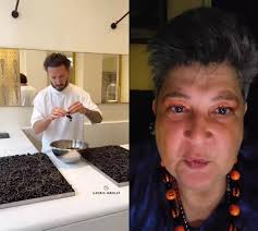 Chocolate Cake and Mousse with Black Currants