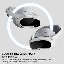 Widen Silk Cover Protector for Pico 4 Face Cover with Cooling Fan Interface  Sponge Breathable Sweat-Proof for Pico 4 VR Headset - AliExpress