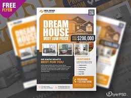Real Estate Free Psd Flyer Template In 2020 Free Psd Flyer Templates Free Psd Flyer Psd Flyer Templates