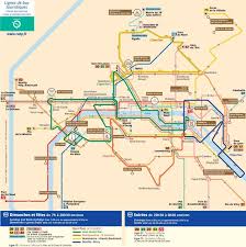 Paris Bus Map Paris Tourist Bus Map Paris Attraction