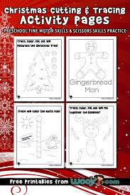 This is the ultimate list of printable cutting worksheets for preschoolers. Christmas Cutting And Tracing Activity Pages Woo Jr Kids Activities