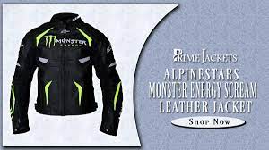Alpinestars Monster Energy Scream Leather Jacket Leather Jacket Shopping Jackets Leather Jacket
