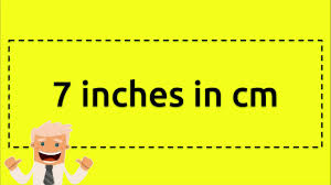 Easily convert centimeters to inches, with formula, conversion chart, auto conversion to common lengths, more. 7 Inches In Cm Youtube