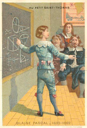 Blaise Pascal, French physicist and mathematician stock image | Look and Learn