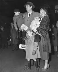 Gregory Peck At Microphone With Kay Brinker In A Radio Play History