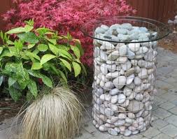 Gabionenkorbe Kreative Ideen Fur Die Gartenlandschaftsgestaltung Diy Design Dekoration Beistelltisch Garten Garten Gestalten Bauernhof Zaun