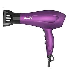Berta 1875 Watts Negative Ionic Blow Dryer Soft Touch Finish Tourmaline Ceramic Hair Dryer Purple Review Ceramic Hair Dryer Salon Hair Dryer Ceramic Hair