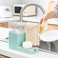kitchen sink organizer 3 in 1 cleaning