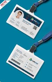 Free hanging id card mockup. Office Id Card Design Psd Psdfreebies Com