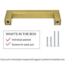Get free shipping on qualified antique brass cabinet hardware or buy online pick up in store today in the hardware department. Goldenwarm Kitchen Cabinet Handle Brushed Brass Drawer Pull Handles For Cabinets Lsj12gd115 Square Bar Pulls Antique Brass Bathroom Cabinet Hardware Modern Knobs For Dresser Drawers Pricepulse