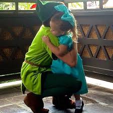 Lane S Mommy And Daddy On Instagram Peter Pan Hugs Were A Popular Request So Here Is A Peter And Wend Peter And Wendy Peter Pan Disneyland Peter Pan Disney