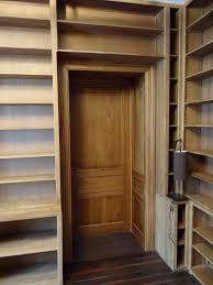 Bibliotheque Sur Mesure Porte En Tunnel A Ravancement De Moulure 30 Mm Ebrasement Egalement Le Tout En Chene Massif