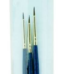 If you're now worried about gunk on your brush, don't panic. Art Distribution R L Camel Hair Brush Set No 9102 3 Pack
