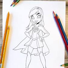 Supergirl coloring pages for girls supergirl 6 printable 2021 1336 coloring4free. Chrissie Zullo On Twitter How Would You Color Your Favorite Super Hero Dc Direct Is Featuring My Coloring Pages Click Https T Co 6tol905gxh For Free Downloads If You Color Them Please Tag Coloringwithchrissiezullo So