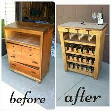 10 Ways To Redecorate Old Dressers Pretty Designs Wine Cabinet Diy Diy Furniture Diy Dresser