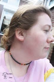 Surf Beach Choker, Katsuki Choker, Choker With Flat Beads, Summery Choker