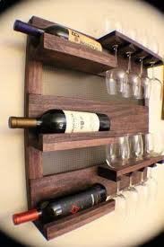 This Is A Neat Way To Store Wine And Wine Is Somewhat Of A Necessity So I Ve Heard Winestorage Liquor Shelf Sale Rustic Wall Mounted Wine Rack