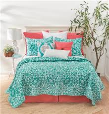 Throw pillows got their name because they can be tossed around, laid on, or used and used as decoration; Madison Aqua Quilted Bedding Sets Throw Pillows And Bed Skirts By C F Enterprises