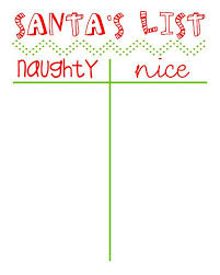 Free Naughty Or Nice List Printable Great Way To Get Your Kids To Be Nice Naughty Or Nice List Naughty Christmas Santa S Nice List
