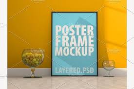 Mockup Poster Frame Psd Poster Frame Poster Mockup Frame