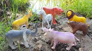 Learn Wild Animals Names With Animal Toys And Real Animal Videos For Kids Pet Toys Animals Wild Animal Gifs