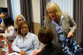 Anthony fauci, first lady jill biden, gen. Hollyanne Milley Visits Army Reserve Families In Germany