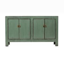 As well as from solid wood, panel. Antique Chinese Dresser Sideboard 4 Doors Green Yajutang Mobel Gmbh
