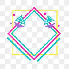 Neon Color Border Colored Border Title Decorative Border Colored Decorative Border Picture Frame Frame Decoration Png And Vector With Transparent Background Desain Stiker Pasangan Animasi