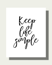 Watercolors & oil throw a little science in the mix with this fun art project that illustrates how oil and water don't mix. Amazon Com Keep Life Simple Art Print Inspirational Quote Art Print Contemporary Art Print Motivational Quote Home Decor Typography Modern Art Picture Wall Hanging Pq1109 Handmade