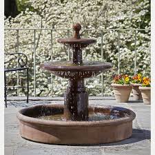 Esplanade Floor 2 Tier Outdoor Water Fountain Kinsey Garden Decor In 2020 Fountains Outdoor Stone Garden Fountains Outdoor Fountain
