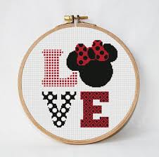 Disney Cross Stitch Pattern Love Instant