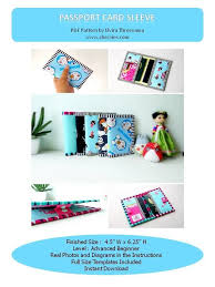 Use a flower punch in the center to create a flower design. Pdf Pattern Passport Card Sleeve Passport Cover Card Wallet Passport Card Holder Passport Card Passport Cover Pattern Passport Wallet Diy