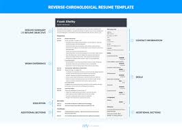 The modern templates are paying more attention to writing the employment application concisely. Chronological Resume Template Format Examples
