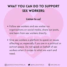 SIN SA on X: Listen to sex workers! Follow SWs and our orgs on social  media, share our voices and help give SWs a platform to speak for  ourselves. Speak up when