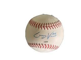 COREY VANCE GEORGIA TECH YELLOW JACKETS COLORADO ROCKIES SIGNED BASEBALL  COA