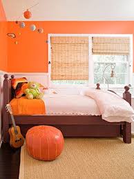 Decorating Ideas Inside A Bright Stylish Los Angeles Home Bedroom Colors Bedroom Orange Decor