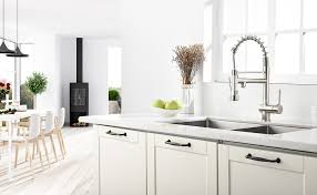 Choose from our from wide selection of kitchen taps and sprayers, designed to match any sink style and fit any space. Commercial Pull Down Kitchen Sink Faucet With Sprayer Stainless Steel Single Handle Kitchen Faucet With Two Function Nozzle Higt Arc Nickel Amazon Com