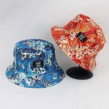 Cotton Koi Fish Print On Both Sides Bucket Hat Fisherman Hat Outdoor Travel Hat Sun Cap Hats For Men Women Bucket Hats For Men Mens Bucket Hats Fisherman Hat