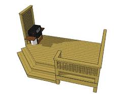 Free Deck Plan 1l047 Small Deck Designs Small Deck Diy Deck