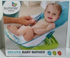 Place newborn on bath sling to bathe (figure p). Summer Infant 9580 Deluxe Baby Bather And 50 Similar Items