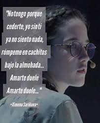 Amar te duele (can be interpreted as both loving you hurts and loving hurts you) is a 2002 mexican romantic drama film written by carolina rivera and directed by fernando sariñana. Ximena Sarinana Amarte Duele Sarinana Cursilerias