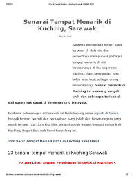 Review hotel place2stay @ kenyalang kuching sarawak. Senarai Tempat Menarik Di Kuching Sarawak Paling Best
