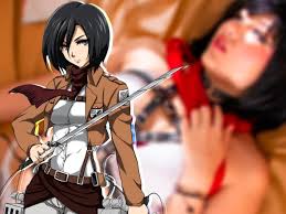 Malena es Mikasa en cosplay del anime Attack on Titan