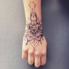 They also looks good when in bold colors as simple black and grey. Wonderful Black Ink Lotus Flower Tattoo On Right Upper Wrist